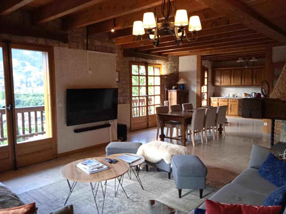 Chalet Horizon Blanc Megève Exterior foto